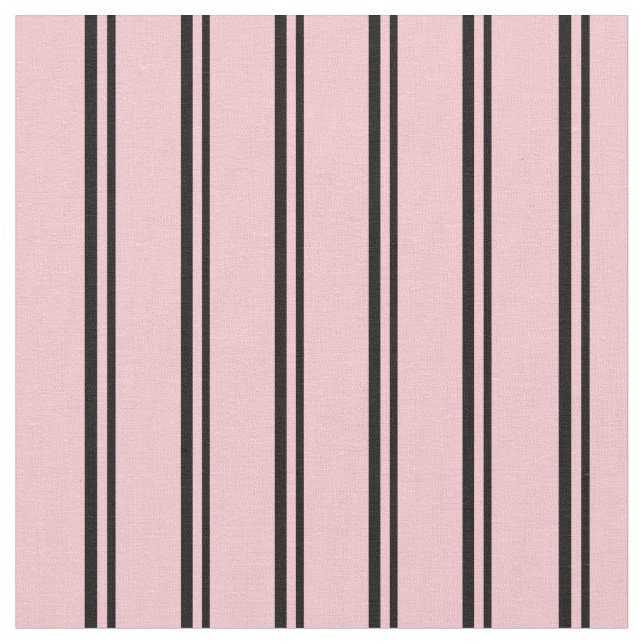 Tecido Padrão Preto e Rosa Striped/Links (Detalhe)