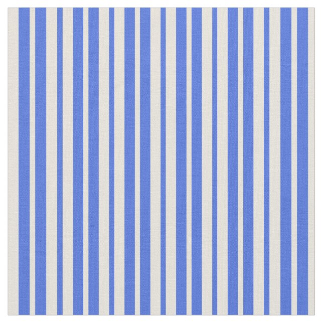 Tecido Padrão Real Azul e bege Corado Striped/Links (Detalhe)
