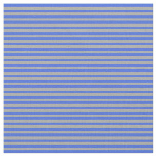 Tecido Padrão Real de Stripes de Cinzas Azul e Escuro