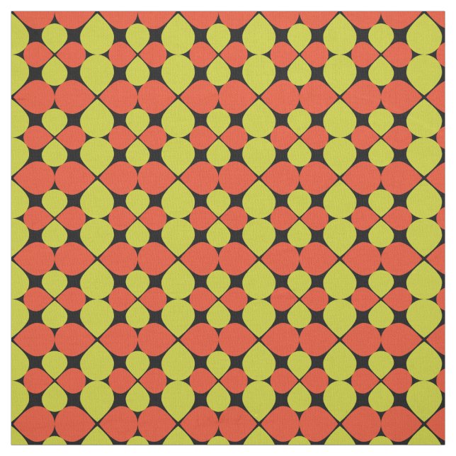 Tecido Padrão retroativo de Abstrato Floral (Modelo)