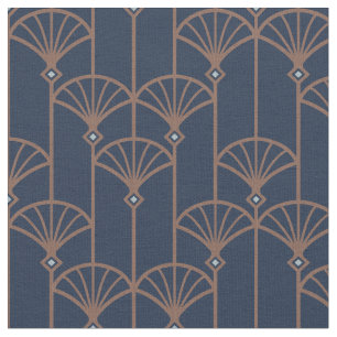 Tecido Padrão retrorativo no estilo de deco da Arte.