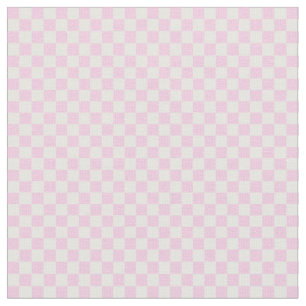 Tecido Padrão Rosa do Quadro de Verificação Clássico