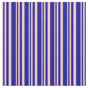Tecido Padrão rosa e azul escuro Vinculado/Striped