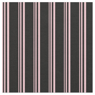 Tecido Padrão rosa e preto alinhado/riscado
