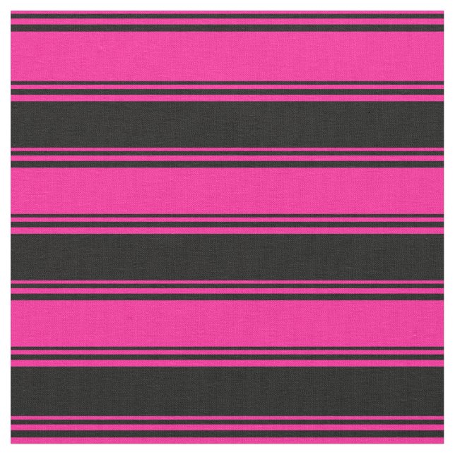 Tecido Padrão rosa profundo e preto (Detalhe)