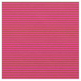 Tecido Padrão rosa profundo e vermelho linhado/riscado
