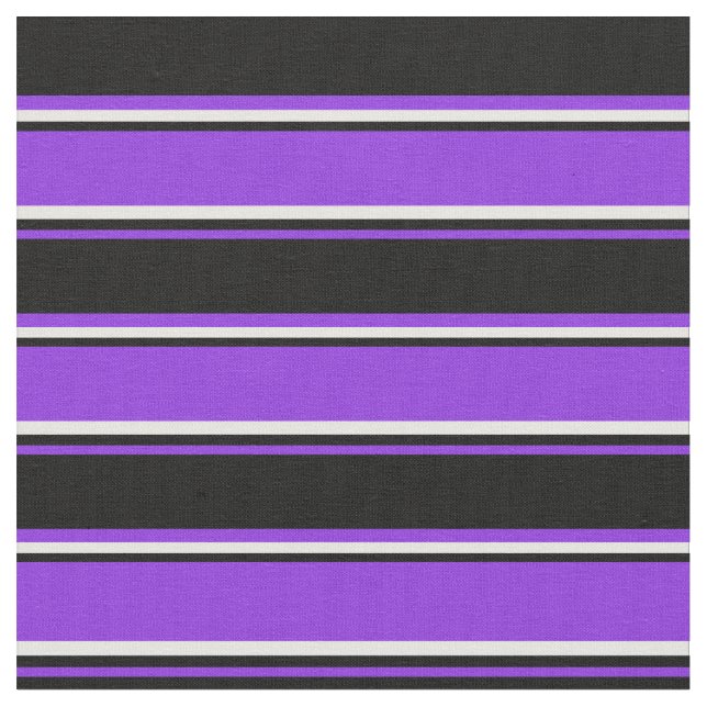 Tecido Padrão Roxo, Preto e Branco/Stripes (Detalhe)