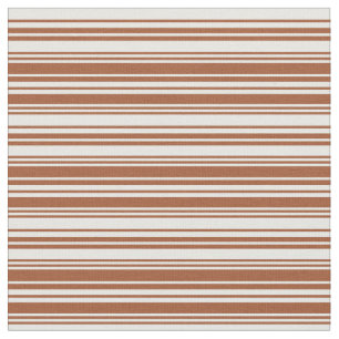 Tecido Padrão Sienna & Mint Cream Stripes