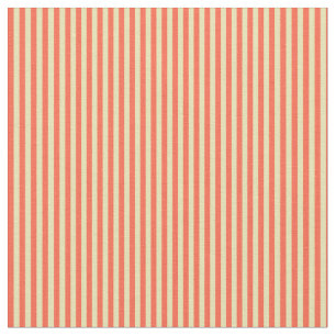 Tecido Padrão Tan e Red Stripes
