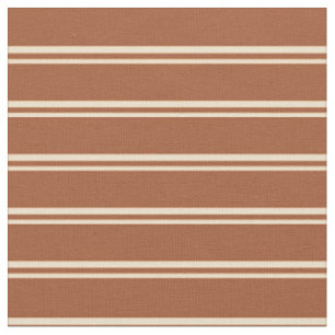Tecido Padrão Tan e Sienna Lines/Stripes