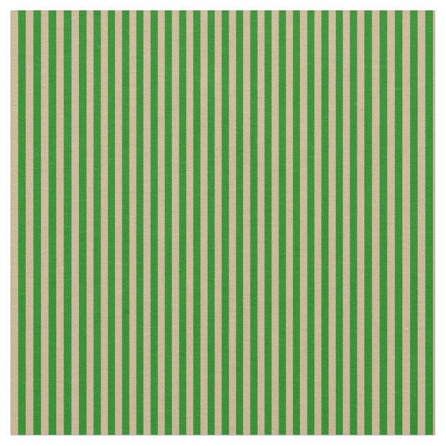 Tecido Padrão Tan & Green Striped/Lined (Detalhe)