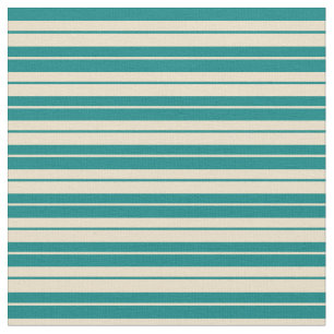 Tecido Padrão Teal e Tan de Stripes