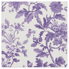 Tecido Padrão Toile de Rosa Lavanda