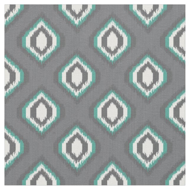 Tecido Padrão tribal geométrico retro ikat (Detalhe)