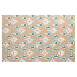 Tecido Padrão Tribal Ikat do Taupe de Chico Retroativo