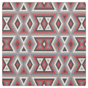 Tecido Padrão Tribal Indígena Americano Étnico da Moda