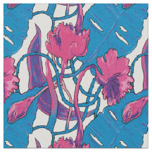 Padrão trópico de flores selvagens.