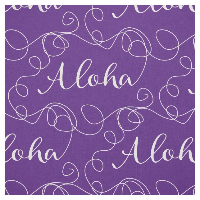 Tecido Padrão uniforme branco ALOHA com LINHAS (Modelo)