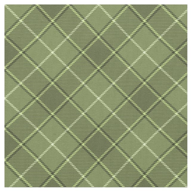 Tecido Padrão Unisex Verde Khaki Xadrez inclinada dos ano (Detalhe)