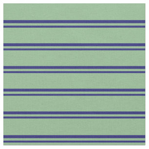 Tecido Padrão Verde Azul e Escuro das Faixa