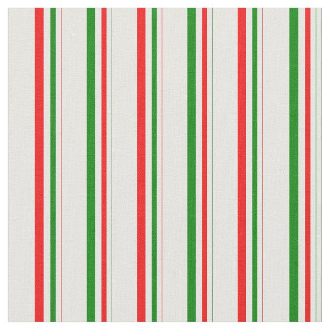 Tecido Padrão verde, branco, vermelho riscado (Detalhe)