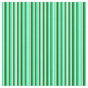 Tecido Padrão verde, ciano claro e verde escuro riscado