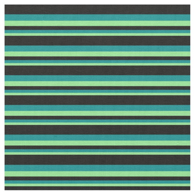 Tecido Padrão verde-claro, ciano escuro e preto (Detalhe)