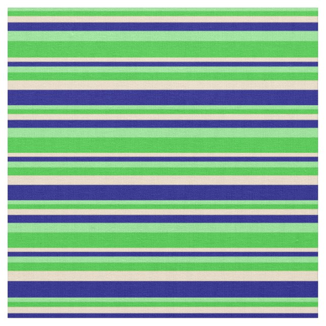 Tecido Padrão Verde-claro, Verde limão, Tom e Azul (Detalhe)