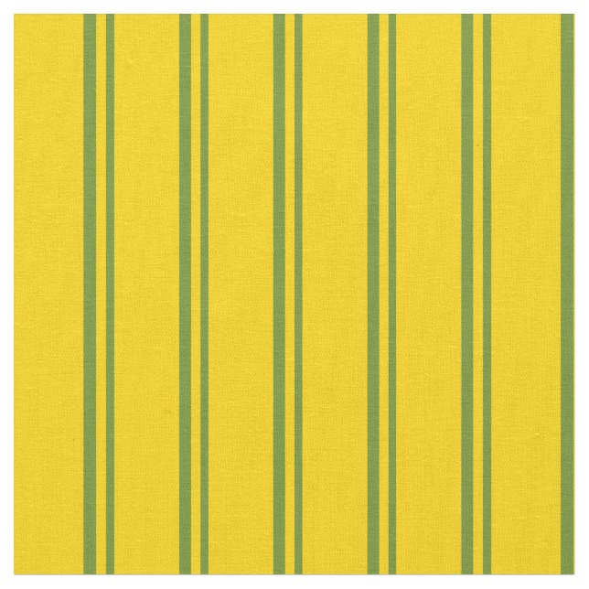 Tecido Padrão verde e amarelo linhado (Detalhe)