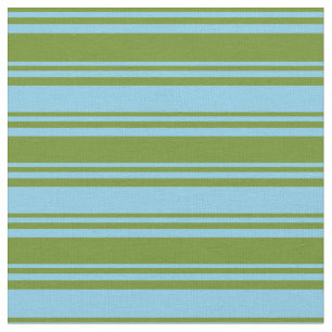 Tecido Padrão verde e azul-céu com cores