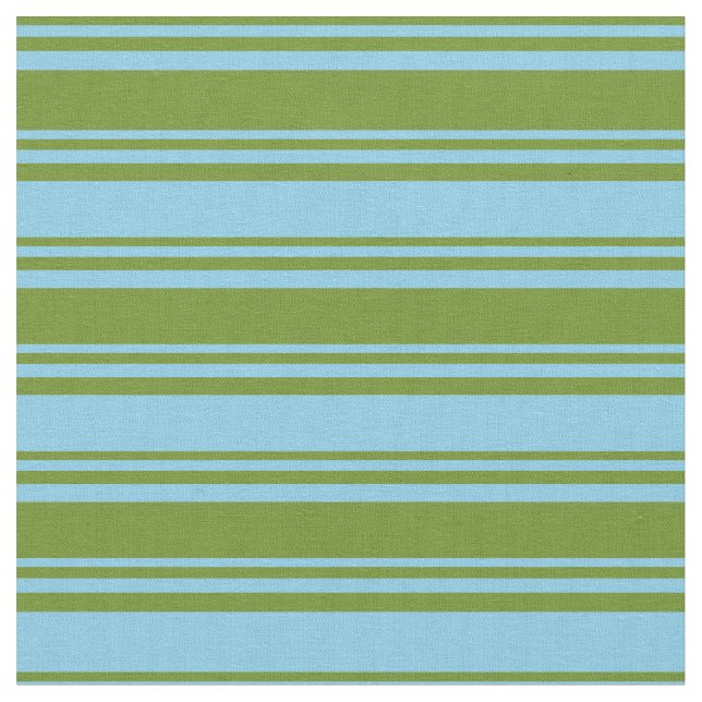 Tecido Padrão verde e azul-céu com cores (Detalhe)