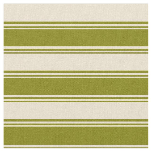 Tecido Padrão verde e bege Vinculado/Striped (Detalhe)