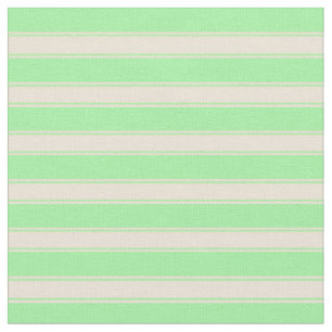 Tecido Padrão Verde e Bisque Vinculado/Striped
