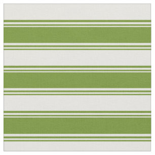 Tecido Padrão Verde e Branco de Listras