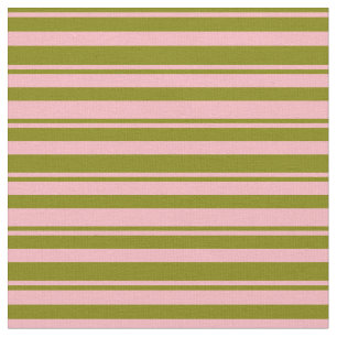 Tecido Padrão verde e Rosa claro colorido