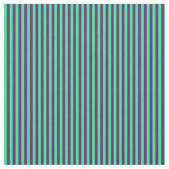 Tecido Padrão Verde e Roxo Vinculado/Striped (Detalhe)