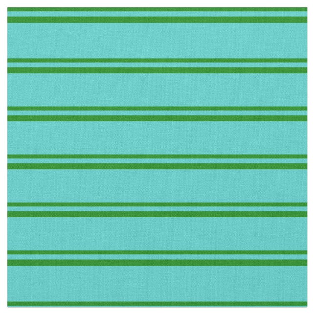 Tecido Padrão verde e turquesa riscado (Detalhe)