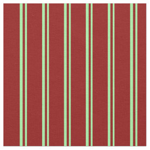 Tecido Padrão Verde e Vermelho Escuro Colorido de Stripes