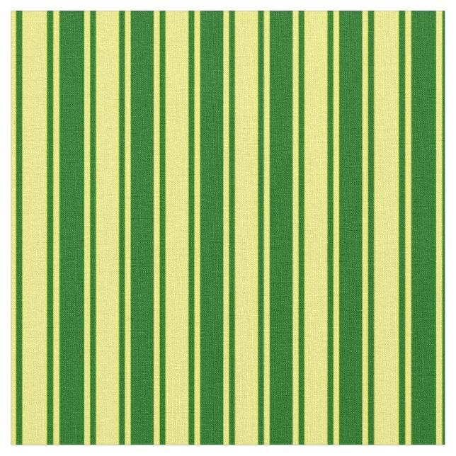 Tecido Padrão Verde Escuro e Amarelo de Faixa (Detalhe)