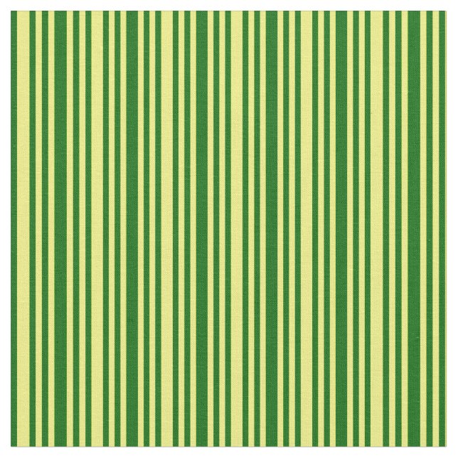 Tecido Padrão Verde Escuro e Linhas Amarelas/Faixa (Detalhe)