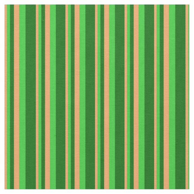 Tecido Padrão verde escuro, Verde limão e castanho (Detalhe)