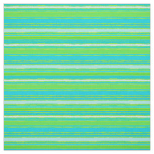 Tecido Padrão Verde limão Aqua Turquoise Blue Stripes