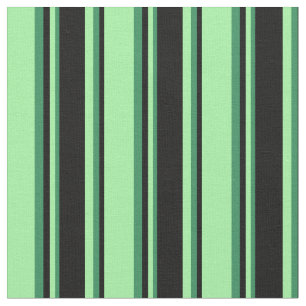 Tecido Padrão Verde, Negro e Mar Verde de faixas
