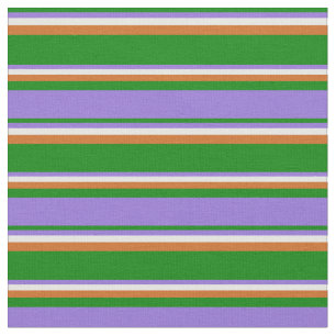 Tecido Padrão Verde, Roxo, Branco e Colorido de Chocolate