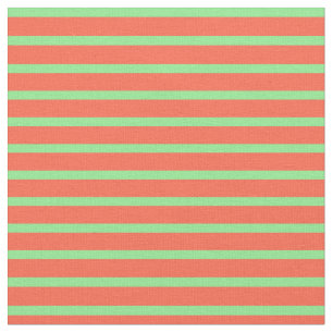 Tecido Padrão Verde Vermelho e Claro