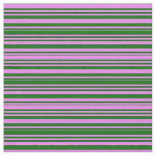 Tecido Padrão verde violeta e escuro riscado