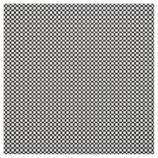 Tecido Padrão verificado de Xadrez branca e preta Legal