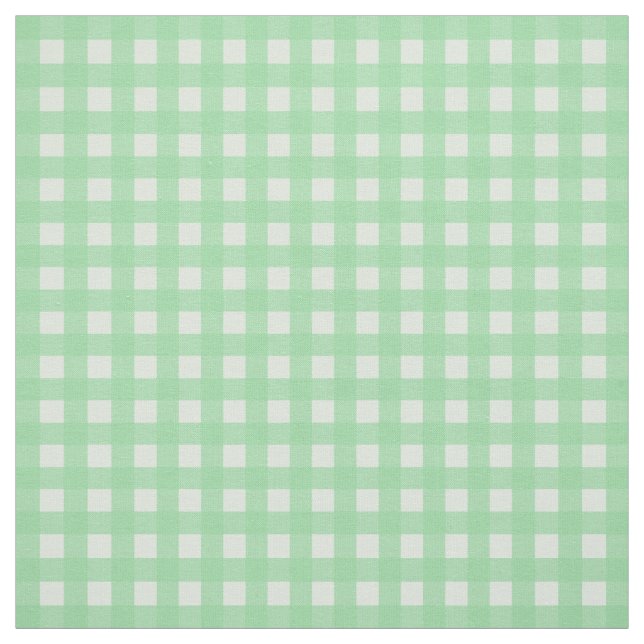 Tecido Padrão Verificado de Xadrez Teal Mint Gingham (Modelo)