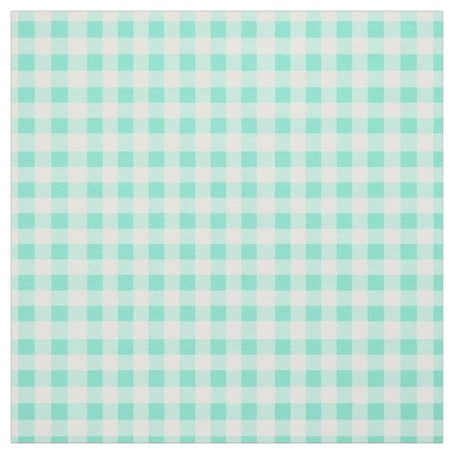 Tecido Padrão Verificado do Gingham Clássico da Mint Gree (Modelo)