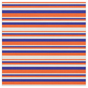 Tecido Padrão vermelho, branco e azul